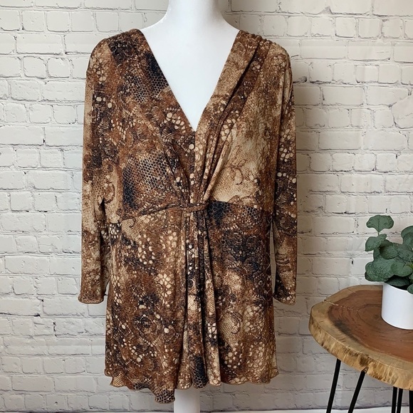 Coldwater Creek 3/4 Sleeve Blouse - Picture 1 of 12